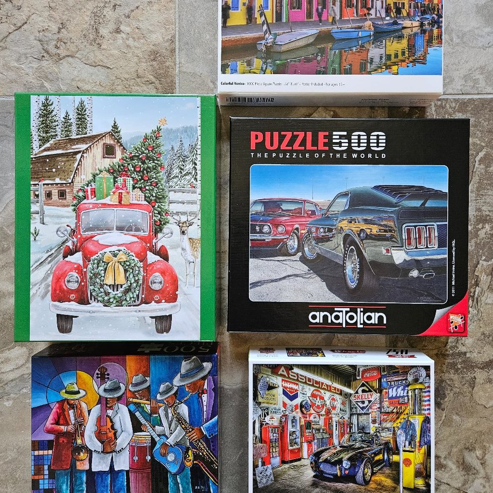 BOX of PUZZLES, PUZZLES, PUZZLES!!!